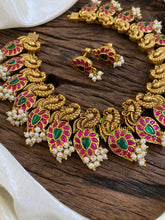Precious Jadau Kundan Short Neckpiece-Pearl -J1623